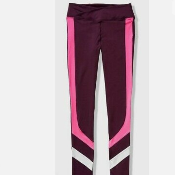 Victoria's Secret Pink Cozy Fleece Lined Leggings Luscious Plum Hot Pink XS - Picture 6 of 9